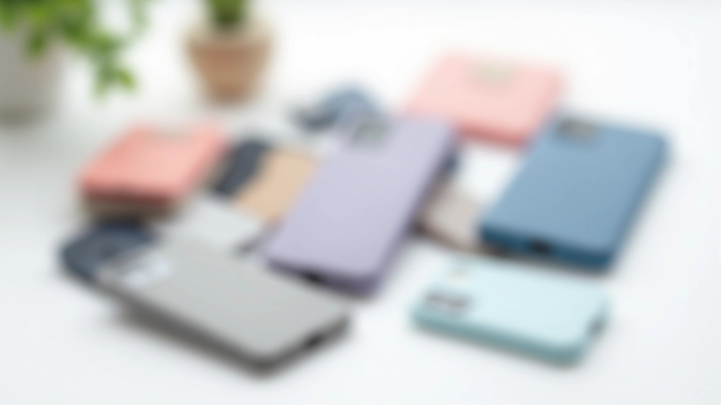 Premium shock-resistant phone cases and tablet covers displayed in modern retail setting